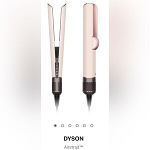 Dyson Airstrait Hair Tool in Pink and Silver